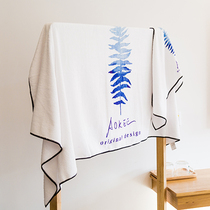 Infant bath towel skin-friendly Japanese super soft absorbent newborn bath quick-drying towel baby soft bath towel does not shed hair