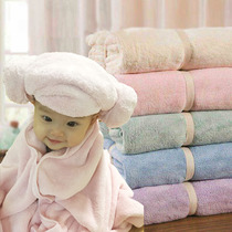 Baby bath towel Newborn super soft absorbent spring and summer baby blanket plus thickened childrens towel quilt square