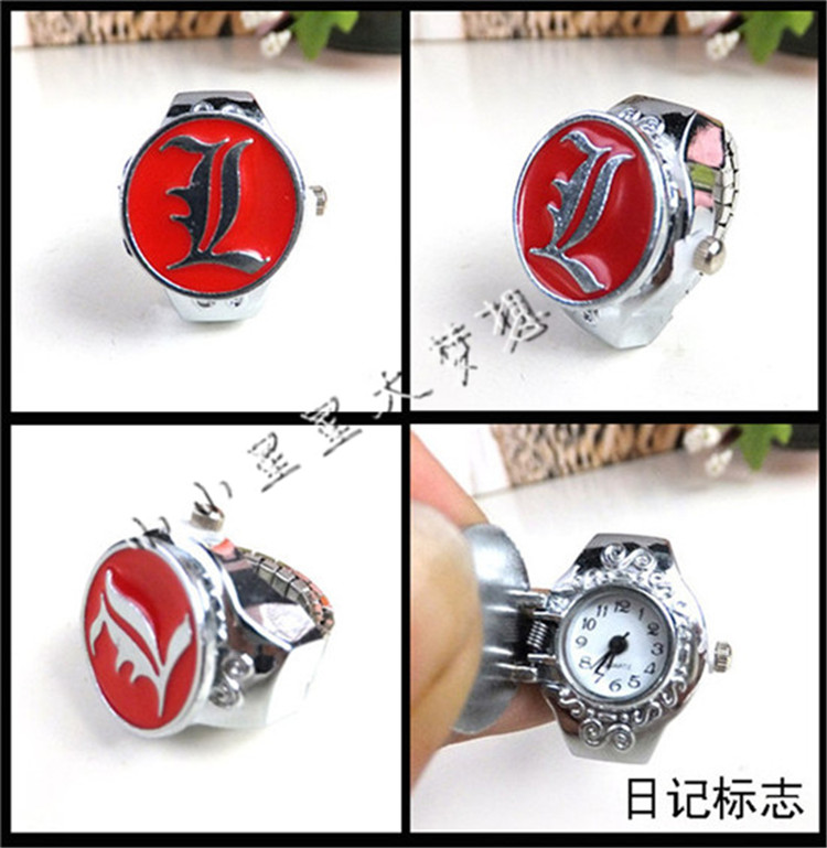 Vintage vòi đồng thau đen đồng đỏ đồng lật vòng đồng hồ cá tính thời trang ngón tay đồng hồ nam - Nhẫn nhẫn vàng 18k nam
