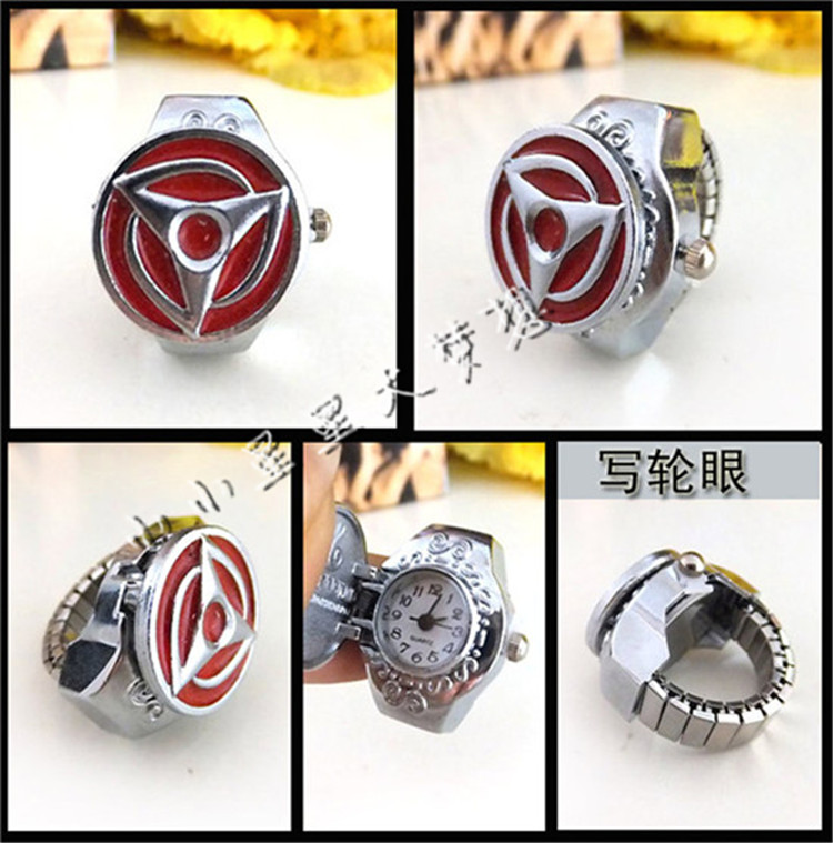 Vintage vòi đồng thau đen đồng đỏ đồng lật vòng đồng hồ cá tính thời trang ngón tay đồng hồ nam - Nhẫn nhẫn vàng 18k nam