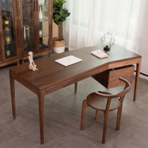 New North American Black Walnut Corner Desk Simple Double Smoking Computer Desk New Chinese Boss Table Customizable