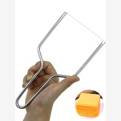 304 stainless steel cheese wire cutter, crust egg yolk and cheese thread cutting artifact, foie gras slice knife