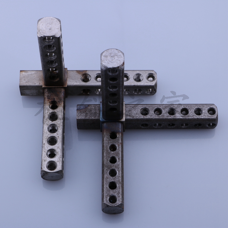 Haitanwei figure iron tee Nine-fold profile tee connector PS cabinet Stainless steel tee