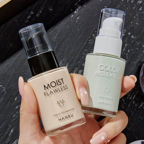 База под макияж, комплект, косметика, набор, тональный крем, сепаратор жидкости, пудра, 4 шт, полный комплект, подходит для начинающих