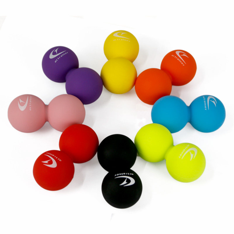 Yoga peanut ball muscle relaxation fascia double ball fitness foot massage ball Cervical spine relaxation tool