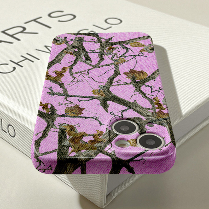 Denim Phone Case Cover Diagonal Visual Design Withered Tree Style_voghion.com