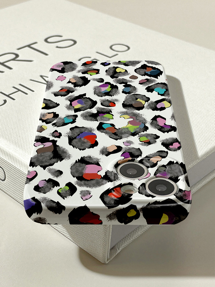 〖 BONJOUR 〗 Buntes Graffiti mit Leopardenmuster und Spritzer Tinte//Vom Blogger empfohlen//Teile schöne Pflanzen und Gras_voghion.com