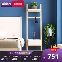  Nordic ins Fengyun ladder bedside table Simple modern locker multi-function creative small solid wood storage cabinet K7