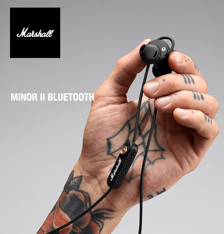 Double Crown Marshall MARSHALL MINOR 2 II BLUETOOTH Entrance Ear Bluetooth Headphones