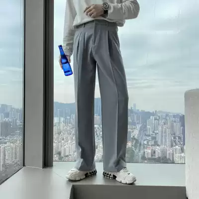 (VERA KANE) South Korea ins loose straight wide legs, strong color literary and artistic leisure Joker pants tide man