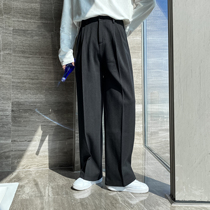 (VERA men) South Korea ins straight loose Ruffian casual all-purpose long trousers