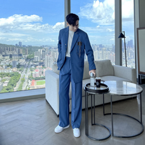 (VERA KANE) South Korea ins advanced fried street chain loose suit straight wide leg trousers two tide