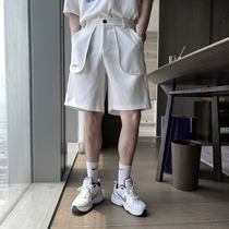 (VERA KANE) Korea ins summer casual eversion big pocket design loose five-point shorts trend men