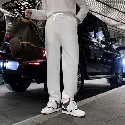 (VERA KANE) Korean ins leisure Wild Sports wind reflective straight wide legs loose pants trend men