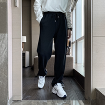 (VERA KANE) South Korea ins loose Joker solid color straight tube bunch feet elastic waist casual sweatpants tide man