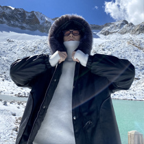 (VERA MENS) Korean ins winter loose thick hooded cotton suit fried street leather jacket casual trend men