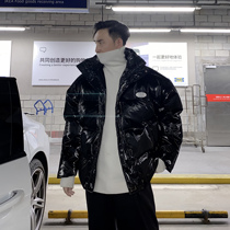 (VERA men) South Korea ins loose casual bread cotton-padded jacket short thick Ruffian handsome bright coat tide man