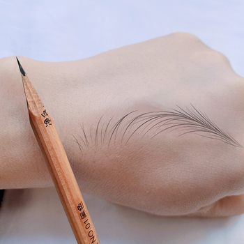 Hard-Core Eyebrow Pencil for Natural-Looking Brows, Waterproof and Smudge-Proof, with a Sharp Tip for Precise Shaping and Distinct Strokes