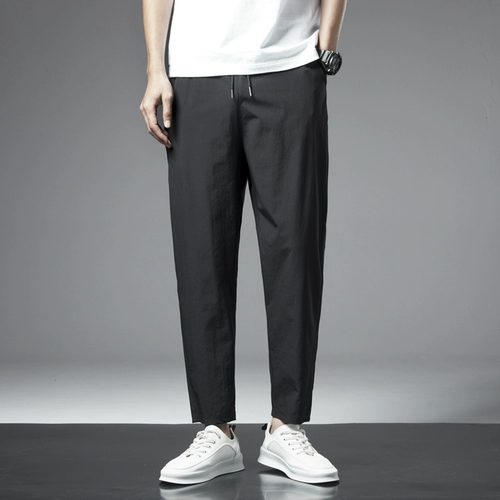 Летние тонкие брендовые цветные шелковые штаны для отдыха для влюбленных, в корейском стиле