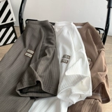 Дышащая шелковая летняя базовая футболка с коротким рукавом, свободный крой