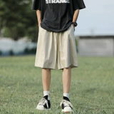 Японские шелковые трендовые шорты для отдыха, спортивные штаны, оверсайз, свободный прямой крой