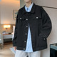 Spring and Autumn Japanese Workwear Pocket Denim Jacket Men's Korean Style Versatile Teen Casual Handsome Top Jacket