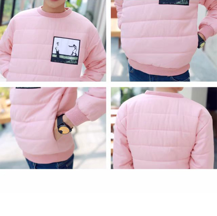 Áo mùa thu và mùa đông mới quần áo cotton mỏng phiên bản Hàn Quốc áo khoác cotton lỏng nam thanh niên trùm đầu áo khoác cotton thương hiệu áo phổ biến áo khoác nam 2021