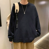 Tide, цветной свитер, трендовая удерживающая тепло приятная телу трикотажная демисезонная утепленный лонгслив для влюбленных, круглый воротник, оверсайз