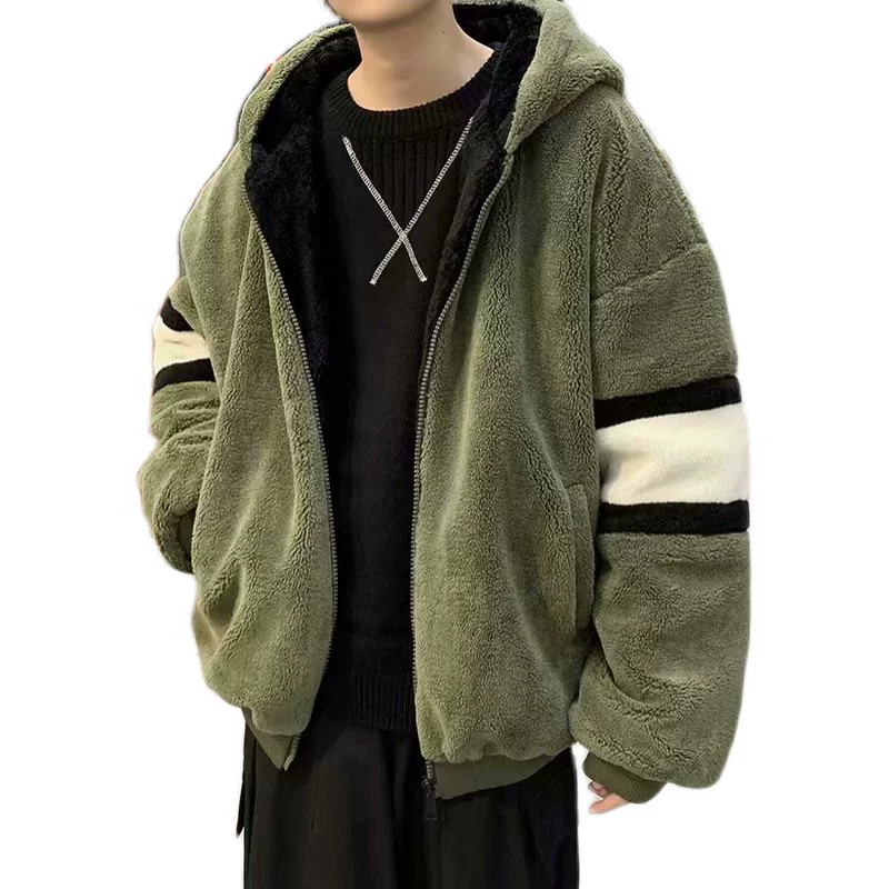 Зимняя мужская бархатная тренд-я jacket для студентов, корейский стиль