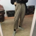 Suit quần cặp ulzzang phù hợp với mô hình bf Quần Hàn Quốc Phong cách Harajuku quần đen thẳng quần nam và nữ shop quần áo nam Crop Jeans