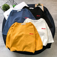 Áo thun ngắn tay nam sinh viên Hàn Quốc lỏng lẻo ulzzang hoang dã BF phong cách Harajuku áo siêu lửa chic Mẫu áo phông nam đẹp 2019