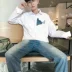 Áo sơ mi nam dài tay văn học Nhật Bản cổng retro gió nhỏ tươi Hàn Quốc phiên bản lỏng bf phong cách hoang dã