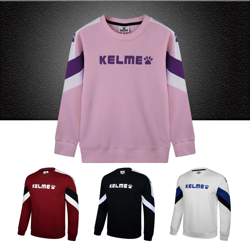 KELME Karmei 2018 Fall New Sportsweaters Jersey Men's Casual Trekked Jersey Splicing Round Pilots Thick Cotton T