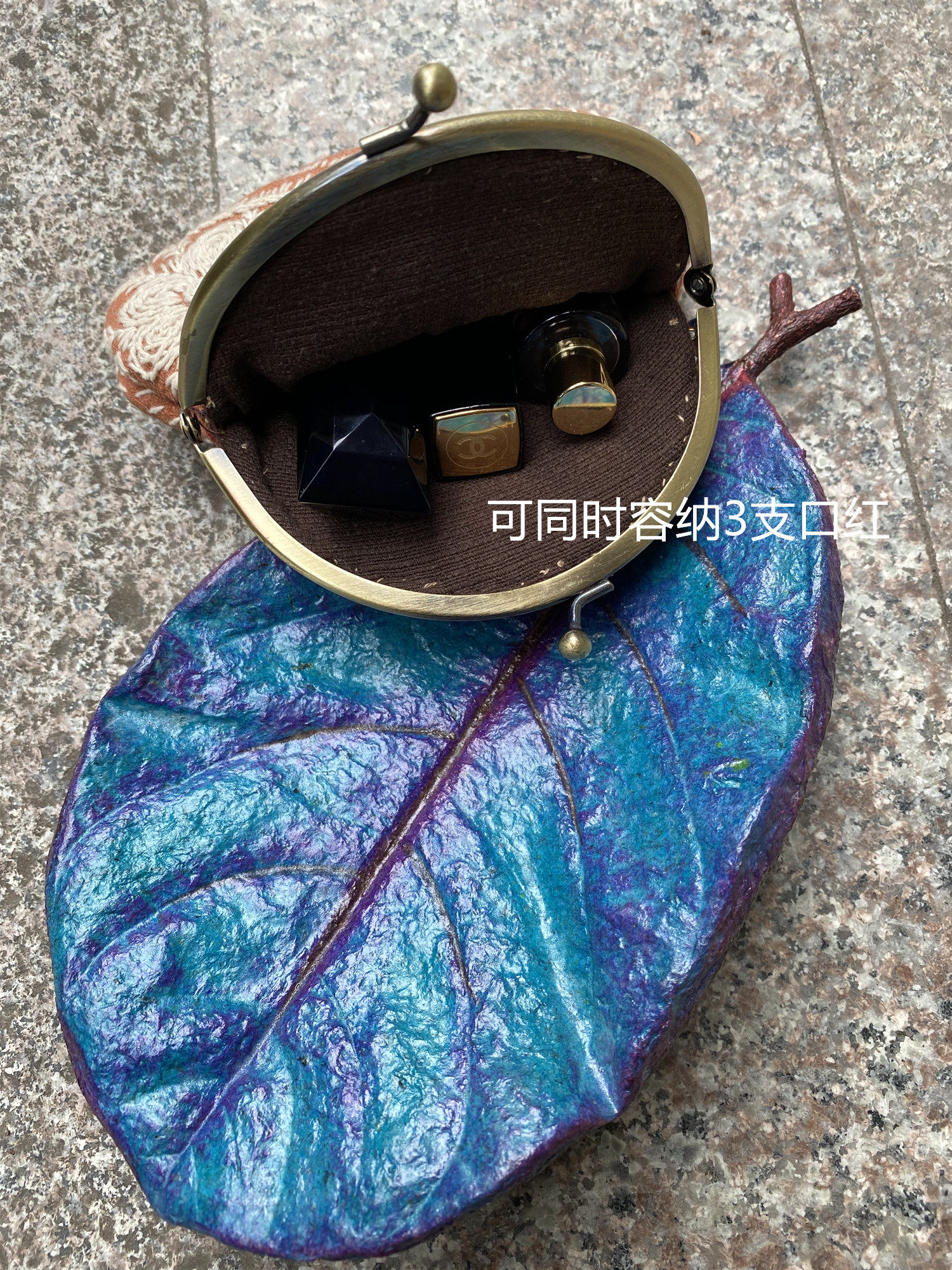 Клатч 泰国清迈手工民族风刺子绣口金零钱手拿包绣花文艺口红饰品收纳袋