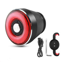 Ansassee ANTUSI Bike Tail Lights Intelligent Brake Light Mountain Bike Road Car Night Ride Caution Tail Lights USB