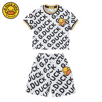 G DUCK Small Yellow Duck Children Summer Suit for men and women Korean version of Korean Air clothes Children go out for two sets of damp