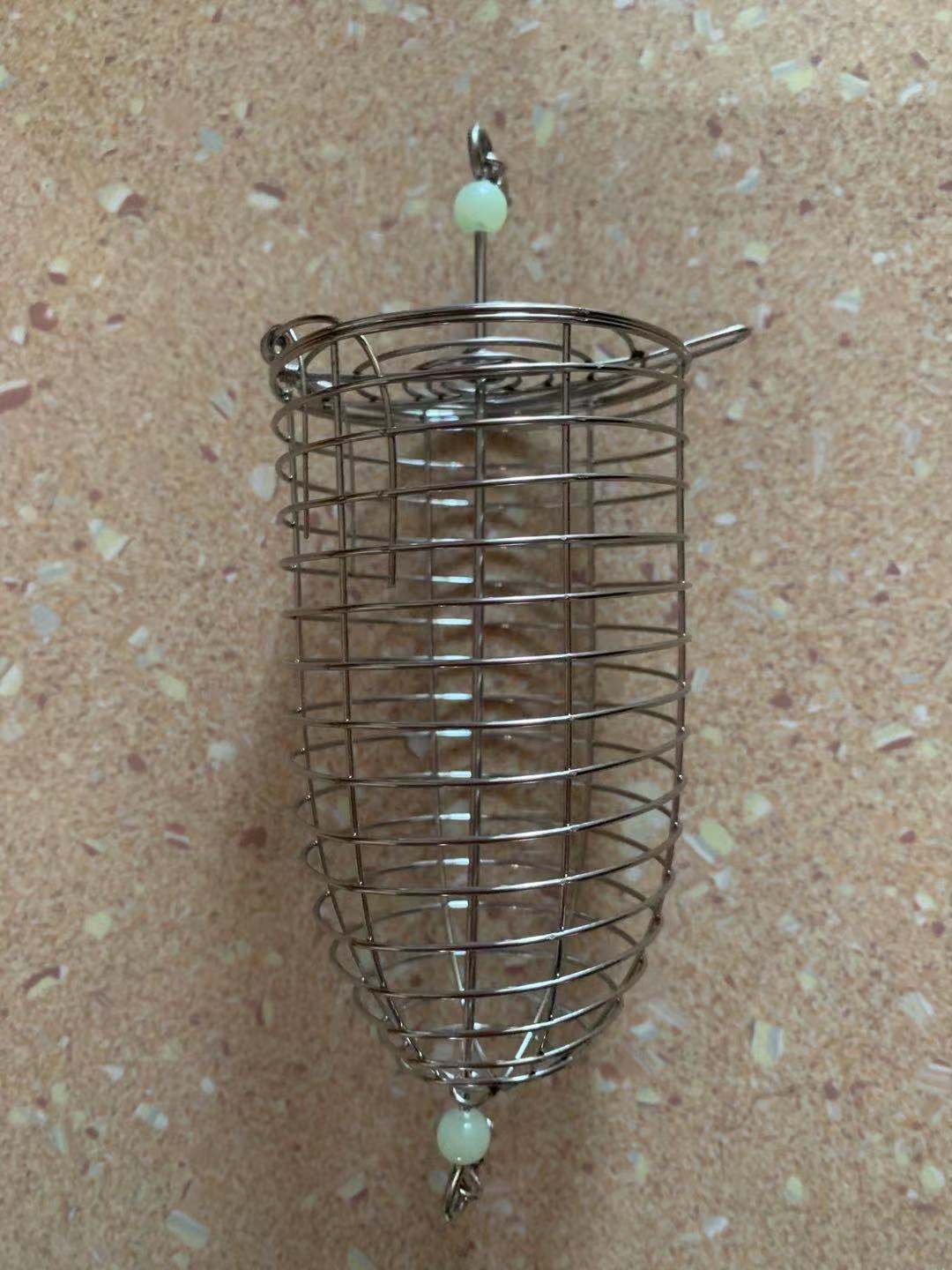 Diet sea fishing yellow chicken fish stainless steel bait cage South oil big green needle chicken cage fishing bait