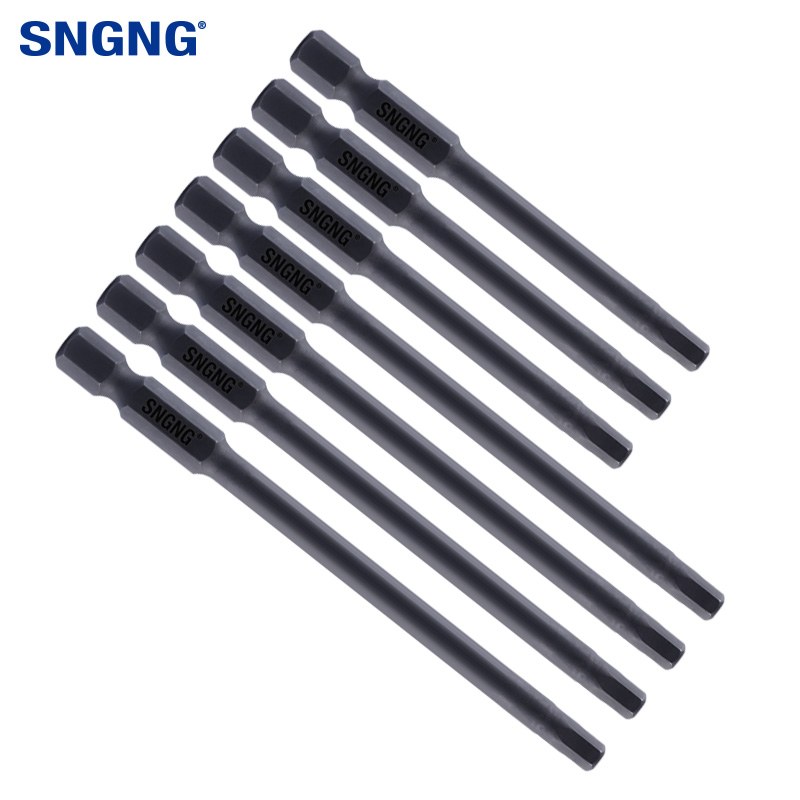 SNGNG imported hexagon batch set S2 steel magnetic electric drill electric screwdriver head change cone batch nozzle