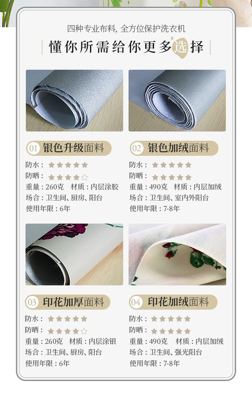 Rửa WT8S đám mây che mét chống thấm giặt máy giặt bộ ngoài vỏ bảo vệ dày bụi nắng 8 kg - Bảo vệ bụi áo quạt điều hòa