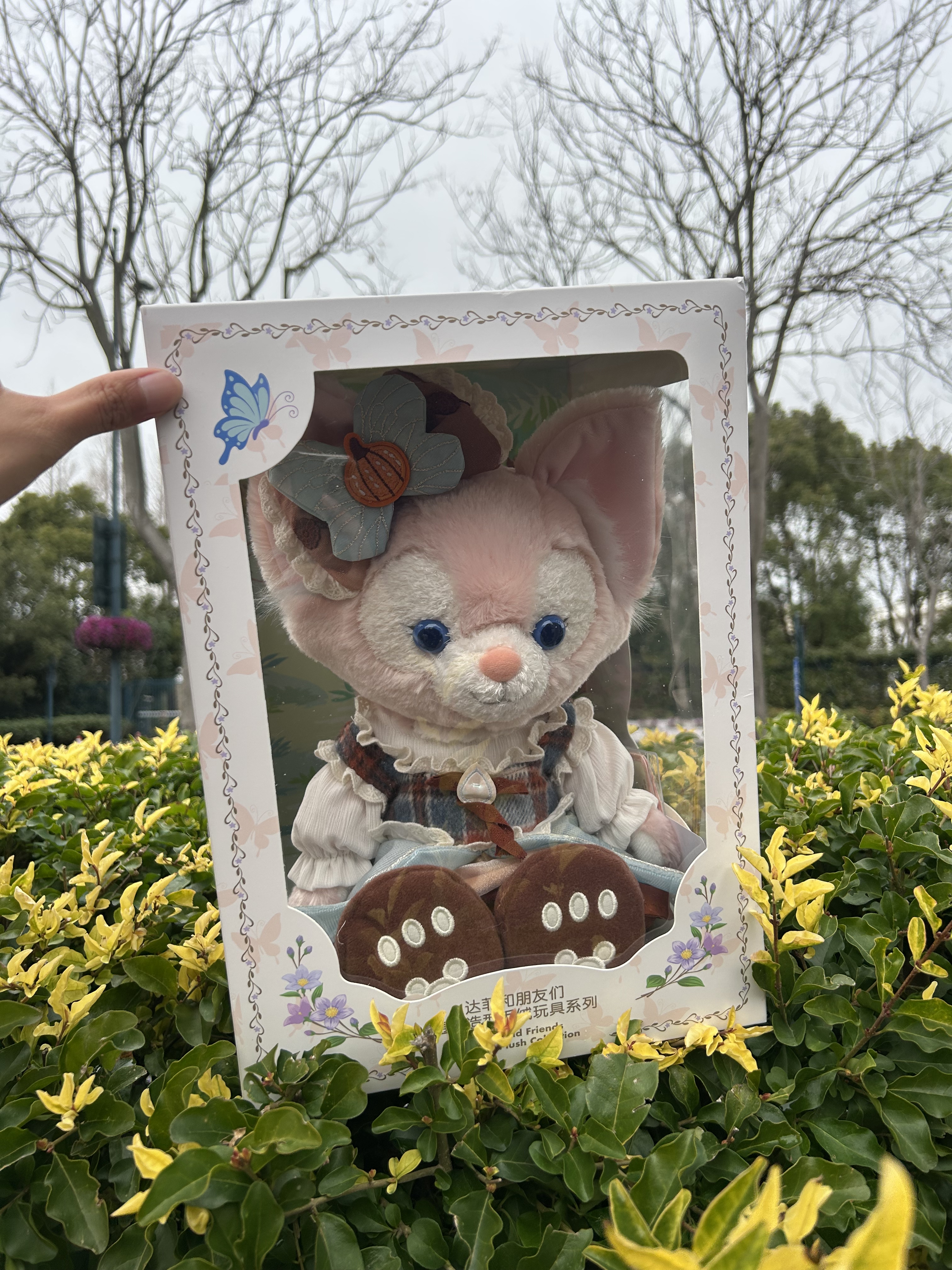 Мягкая игрушка 上海迪士尼骨架玲娜贝儿公仔万圣节玲娜贝儿骨架玩偶毛绒玩具娃娃 Disney