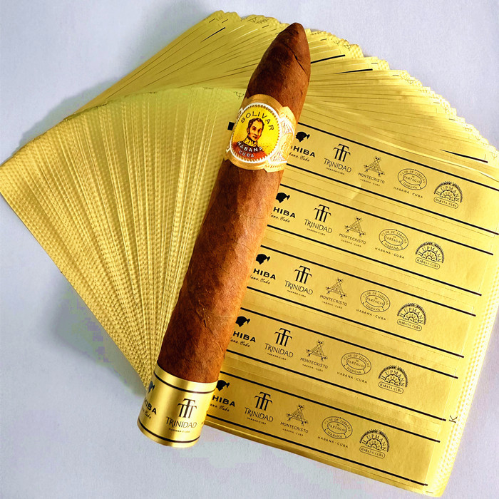 Cigar Foot Label Explosion-Proof Special Adhesive Label to Prevent Cigar Wrapper Cracking, Self-Adhesive Portable Repair and Maintenance Corner Label