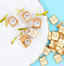 Miniature bagged bread soft clay slices diy glue cream glue mobile phone case doll house decoration simulation food toy