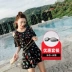 Áo tắm che bụng đã mỏng 2019 mẫu mới suối nước nóng cỡ lớn áo tắm nữ béo mm Xiêm đen áo tắm nữ bảo thủ - Bộ đồ bơi One Piece quần áo bơi liền thân Bộ đồ bơi One Piece