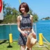 Áo tắm nữ phiên bản Hàn Quốc 2018 mới thời trang váy xẻ nhỏ ngực nhỏ tươi mới tụ tập cũng là đồ bơi bảo thủ Meishan bộ đồ bơi nữ 2 mảnh	 Bộ đồ bơi hai mảnh