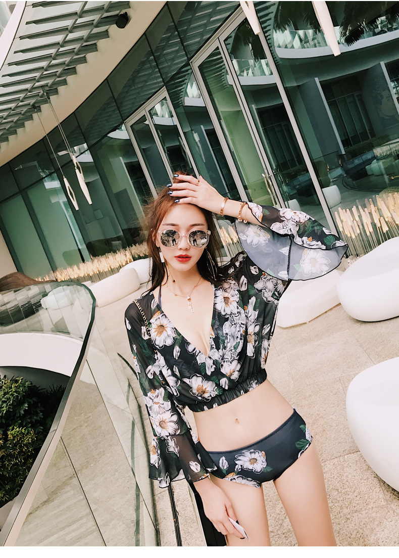 Bộ bikini ba mảnh nóng bỏng trong bộ đồ tắm mùa xuân nữ chia tay giảm béo bụng đầm đi biển - Bikinis bikini đi biển đẹp 2020 kín đáo