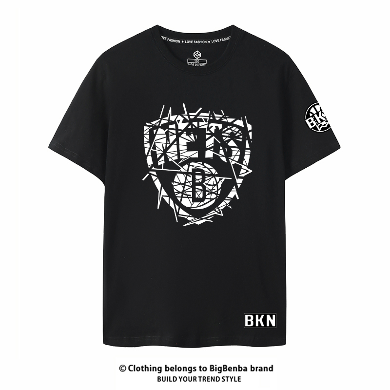 Brooklyn Nets Durant Irving Student Basketball Uniform Youth Training Uniform Pure Cotton Short-Sleeved T-Shirt Men's Summer