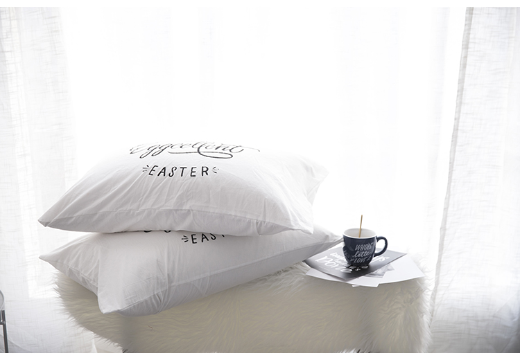 Bắc âu đơn giản rửa bông áo gối cotton duy nhất in gối bông phong bì trang trí pillowcase 48 * 74