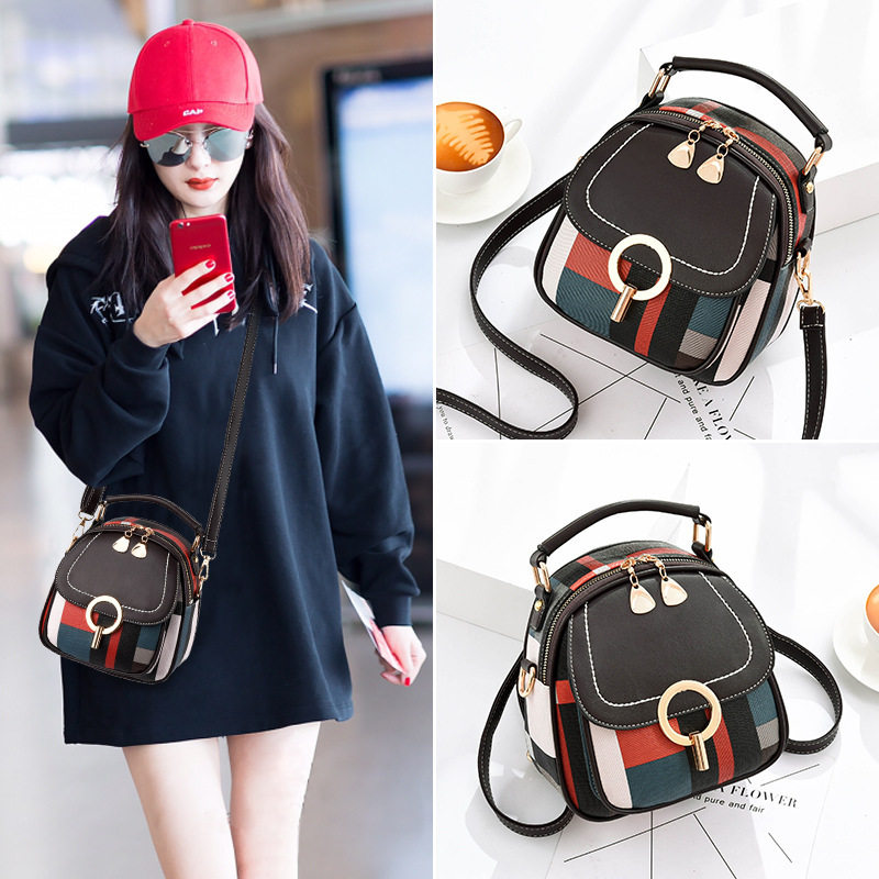 Hong Kong Wind this year New French crowdtexture fashion 100 hitch handbag Ins pet double shoulder diagonal satchel