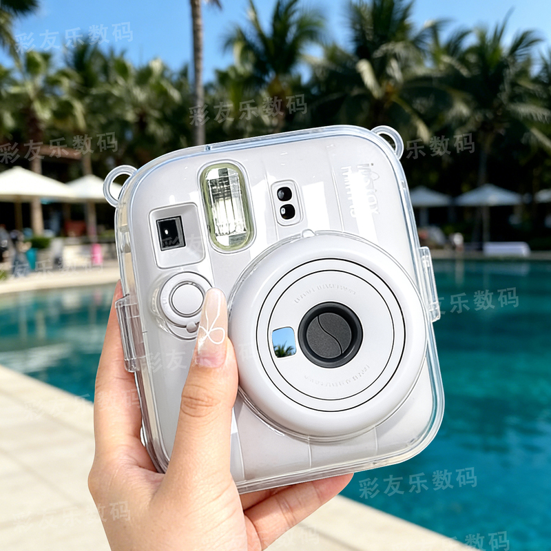 Polaroid Mini13 Protective Case Is Suitable for Fuji Instax Mini13 Protective Case Mini13 Transparent Case Crystal Case Hard Case Camera Accessories Strap Sticker Can Hold Photos