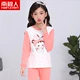 Bộ đồ lót cotton lớn cho trẻ em ở Nam Cực Bộ đồ bé gái bằng vải cotton mỏng mùa xuân và mùa thu quần áo chạm đáy áo ngủ - Quần áo lót